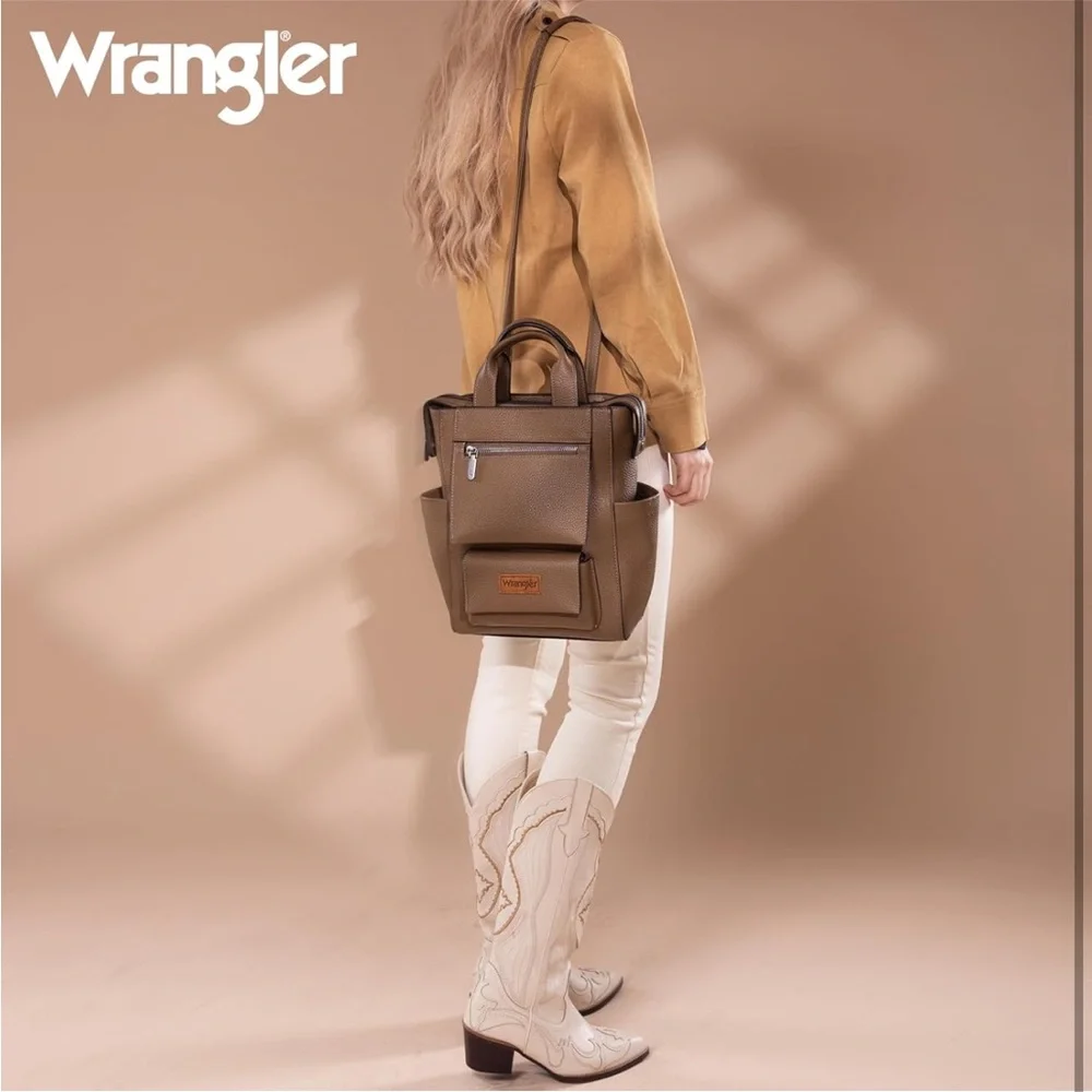 Wrangler Leather convertible Backpack